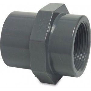 Druk PVC Schroefbus binnendraad x lijmmof / spie