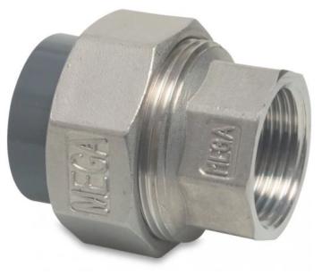 Overganskoppeling PVC/RVS binnendraad 