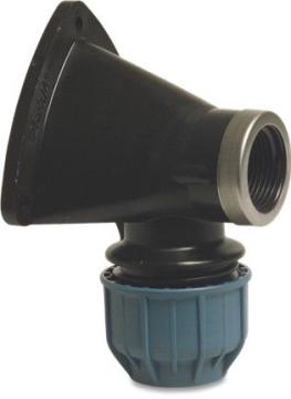 Muurplaat 90° PP