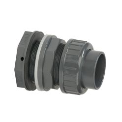 VDL tankdoorvoer met koppeling, inwendig lijm x buitendraad, 63 mm x 2¾ inch