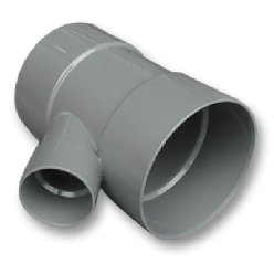 Afvoer PVC T-stuk 45° verloop 160 x 110mm