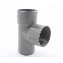 Afvoer PVC T-stuk 90° mof/spie 110mm