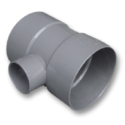 Afvoer PVC - T-stuk 90° verloop 110 x 75mm