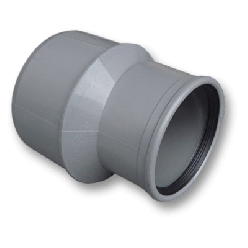 Afvoer PVC - Verloopstuk Spie x Manchetmof 125 x 110mm