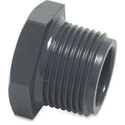 Druk PVC Eindkap / Eindstop met buitendraad 3/8"