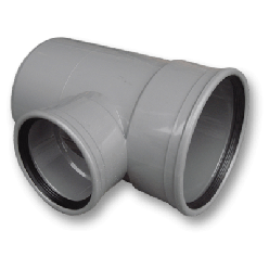 Afvoer PVC - Manchet T-stuk 90° Verloop mof/spie 160 x 110mm
