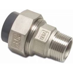 Overgangskoppeling PVC/RVS buitendraad 75 mm x 2 1/2"