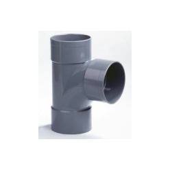 Afvoer PVC T-stuk 90° mof/spie 40mm