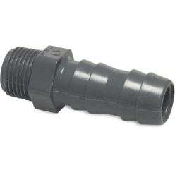 Druk PVC Slangpilaar - slangtule buitendraad 16mm x 3/8"