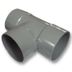 Afvoer PVC T-stuk 90° 125mm