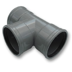 Afvoer PVC - Manchet T-stuk 90° 500mm