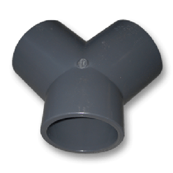 Druk PVC Y-stuk 75mm