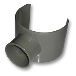 Afvoer PVC Zadelstuk verlijmbaar lijm x lijmmof 80/75 x 40mm
