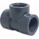 Druk PVC - T-stuk 90° - PN16 - lijm x binnendraad - 32mm x 1