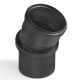PP Zwart Manchet Verdraaibare Bocht 0-30º mof/spie 110mm