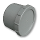 Afvoer PVC Eindstuk met schroefdeksel (spie) 125mm