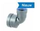 PP Zwart Manchet Verloop Bocht 90º 75mm x 50mm