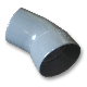 Afvoer PVC Bocht 45° mof/spie 110mm