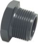 Druk PVC Eindkap / Eindstop met buitendraad 1/2