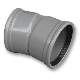 Afvoer PVC - Manchet Bocht 15° 125mm