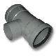Afvoer PVC - Manchet T-stuk 90° Verloop x lijmmof 125 x 75mm