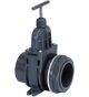 VDL Schuifkraan / Schuifafsluiter 50mm + doorvoer