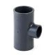Druk PVC T-stuk 90° verloop 75mm x 63mm x 75mm