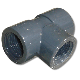 Druk PVC T-stuk 90° 3x binnendraad 3/4