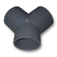Druk PVC Y-stuk 75mm